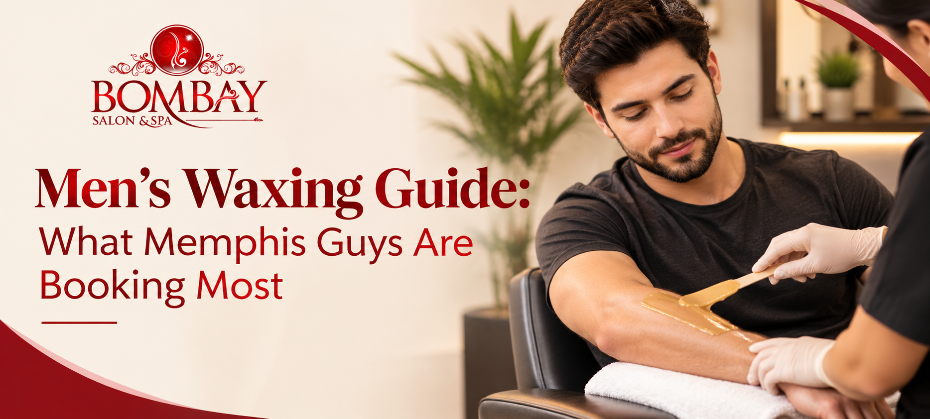 Professional men's waxing services in Memphis at Bombay Salon & Spa